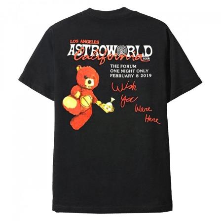 Handla Astroworld Svart T-shirt Los Angeles Kalifornien Tour Travis Scott L