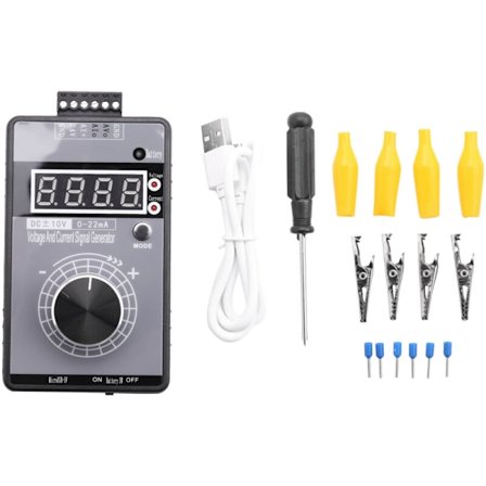 DC 0-10V 0/4-20mA Ström- och Spänningssignalgenerator, Analog Simulator för PLC och Panel Felsökning, Frekvensomvandlare