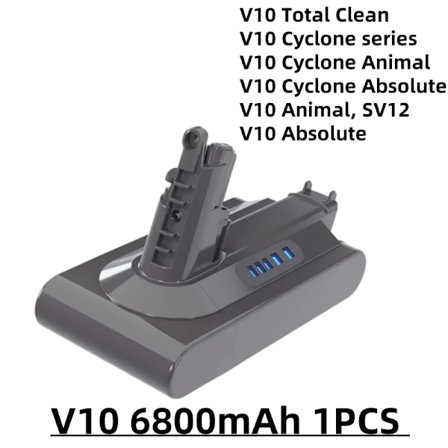 Dammsugare uppladdningsbart batteri för Dyson V6 V7 V8 V10 V11 V15 Series SV07 SV09 SV10 DC62 Absolute Fluffy Animal Pro Bateria