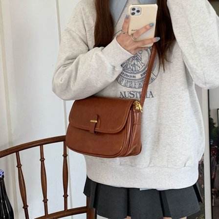 Crossbody Bag Skulderveske BRUN