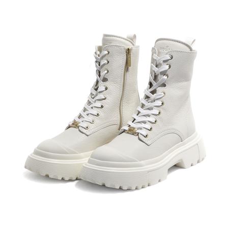 Hogan Lace-up Laarzen , Wit , Dames , Maat: 38 EU Laarzen