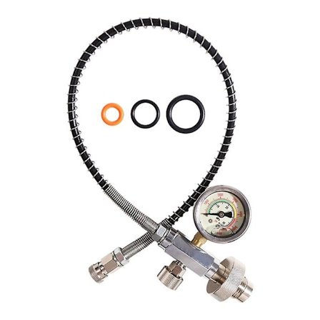 Opgrader 24 tommer Hpa påfyldningsstation opladningsadapter fra dykkerflaske med DIN 232/300bar stik