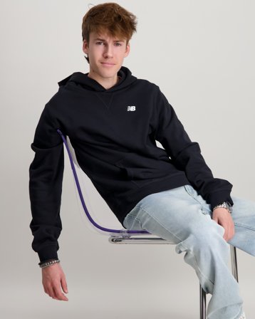 New Balance New Balance French Terry Small Logo Hoodie Zwart Hoodies Jongens - Kids Brand Store