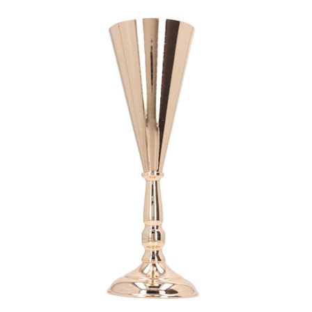 Kultainen rauta eurooppalaiseen tyyliin vintage-kukka-maljakko kotiin häihin hotellijuhliin 12x36cm 4,7x14,2 tuumaa