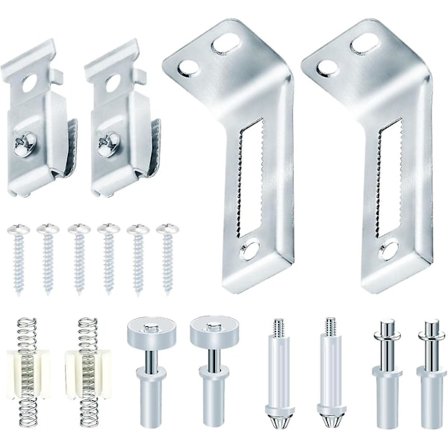 18-pak Foldedør Hardware Kit til Bifold Skydedør | Bifold Dørskinneværktøj, Skydedør til skab SXQ