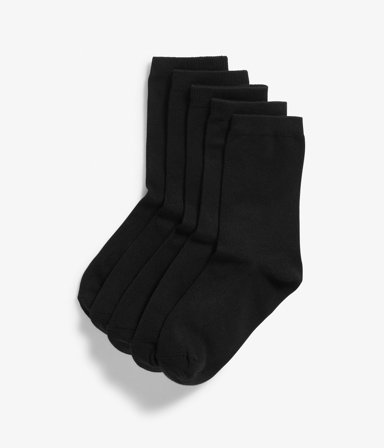 Kappahl | Skarpety 5-pak Czarne 34/36 | Czarne