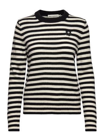 Silfa Tasaraita Pullover Svart Marimekko