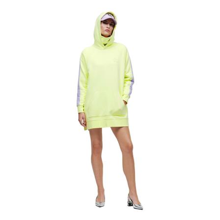 Karl Lagerfeld, Sweatshirt Ikonik 2.0 Bicolor Hoodie Zielony, Kobieta, Rozmiar: XS