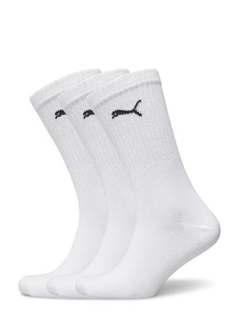 Puma Crew Sock Light 3P Underwear Socks Regular Socks Vit PUMA