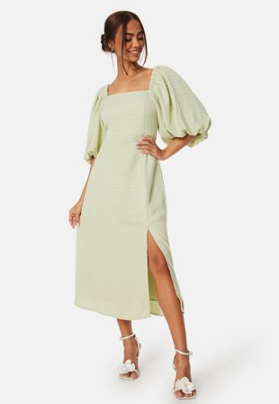 Bubbleroom Occasion - Puff Sleeve Dress - Light green