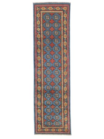 Dywan Afgan Fine 82X295 Chodnikowy Brunatny/Ciemnoczerwony (Wełna, )