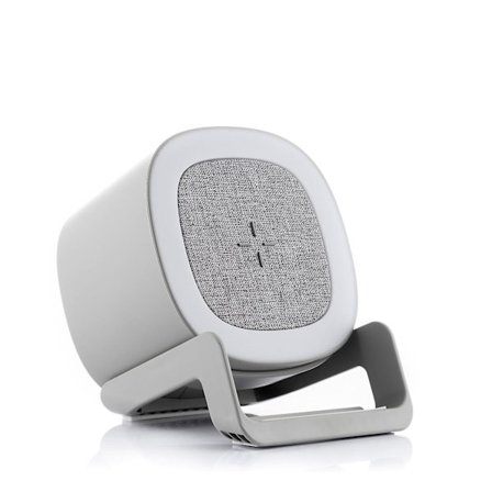 Trådløs oplader med højttaler og LED-lamper