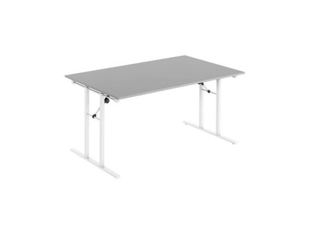 DENORD DESIGN Fällbord 1600x800x730x25 grå/vit - Lyreco - Kontorsmöbler och inredning - Bord och hurtsar - Fällbord