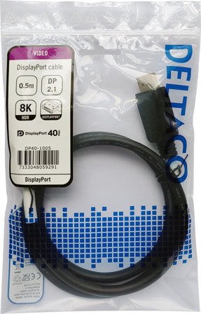 Deltaco DisplayPort-kabel - DisplayPort til DisplayPort - 50 cm
