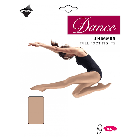 Silky Girls Dance Shimmer Full Foot Tights (1 par) 11-13 år