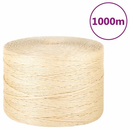 vidaXL Rep 100% sisal 3 mm 1000 m