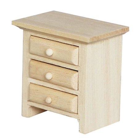 1:12 Dockskåpsmöbler Sängbord Skåp Dockhus Dekor Tillbehör (FMY)