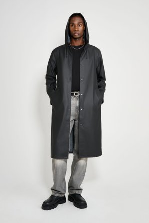 Stockholm Long Raincoat Black