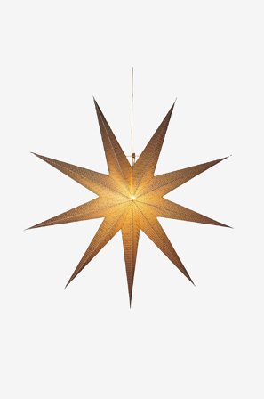 Konstsmide - Pappersstjärna brass 115cm - Mässing - Adventsstjärnor - Från Homeroom