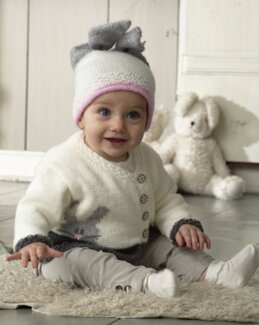 Strikkeoppskrit Kofte og lue - Svarta Fåret