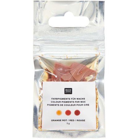 Orange-rød farvestof til stearinlys 5 g