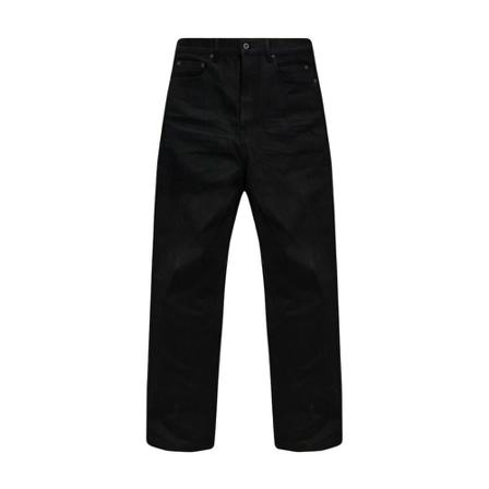 Rick Owens, Straight Jeans Zwart, Heren, Maat:W30
