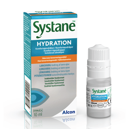Systane Hydration Komfortøyedråper, 10 ml