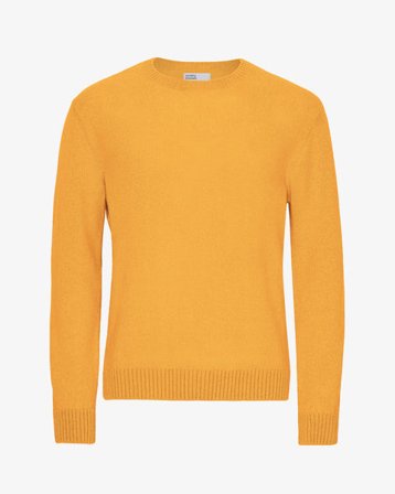 Classic Merino Wool Crew - Burned Yellow - Male - XS