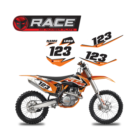 Nummerplåtsdekaler: Race - Husqvarna TE 610 1990-2010