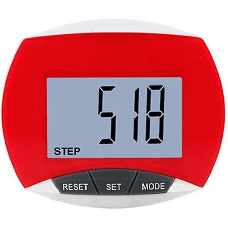 Klips-på skritteller Enkel betjening Gåing Løping Skritteller med forbrente kalorier og skritt