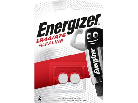 ENERGIZER Batteri A76/LR44 2/fp - Lyreco - Kontorsmaskiner - Batterier - Knappcellsbatterier