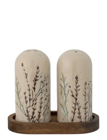 Bea Salt & Pepper Shaker Set Beige Bloomingville