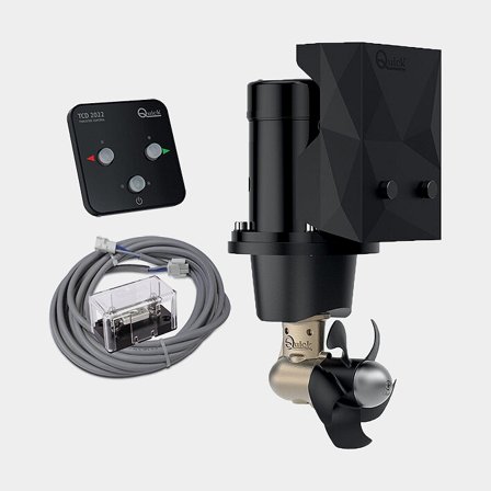 Kit elica di prua Quick BTQ 140-40, 12 V, 2.2 kW, 40 KgF, installazione a tunnel, 1 elica, con tunnel + pannello di controllo & cavo + fusibile & 
