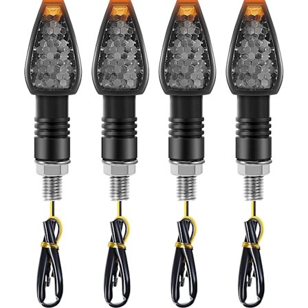 4 stycken motorcykelblinkers Flytande blinkers 14 LED 12V Motorcykel LED-blinkers