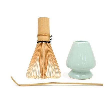 Matcha Vispset Bambus Matcha Set med 100 Spetsiga Matcha Vispar (Chasen), Traditionell Sked, Matcha w