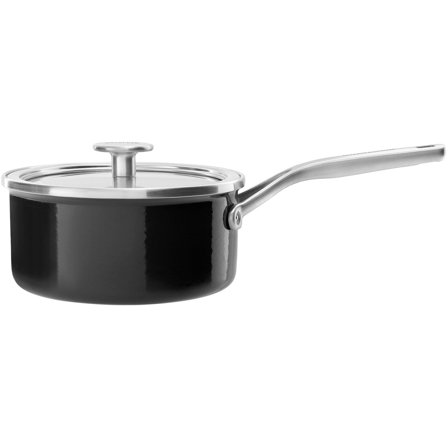 Kitchenaid Cookware Collection Kasserolle med lokk, svart 20 cm