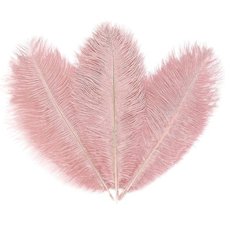 10 kpl vaaleanpunaisia strutsin sulkia, luonnollisia lootuksen vaaleanpunaisia sulkia 25-30 cm irtotavarana askarteluun, maljakkoon, hääjuhlien 