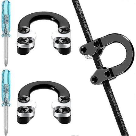 2 Sarjaa Jousiammunta D-lenkki Taljajousi Metalli U Loven D-rengas Solki Vapautus Nuolenkiinnityslenkki Ruuvimeisseleillä Metsästysasennustarvikkeille