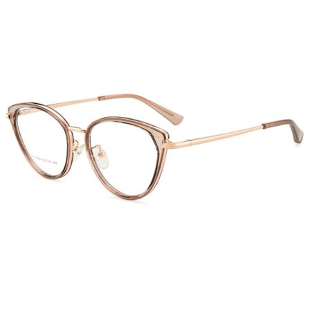 Anti-Blue Light Glasögon Cat Eye Glasögon MÖRKBRUNA