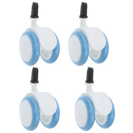 【PP】4 stk. Hjul Universal Gåstol Hjul Udskiftning Plast Gummihjul Til Baby Stol Legetøjs Have Gåstol Tilbehør