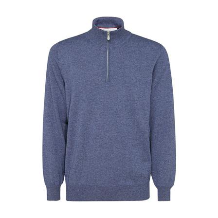 Brunello Cucinelli, Turtlenecks Blauw, Heren, Maat:L