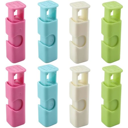 8 st Non Slip Sealer Bag Cinches Lättanvända Lås Brödpåse Cinch Clips Matpåse Squeeze Clips för Mat Sandwich Bröd Förvaring