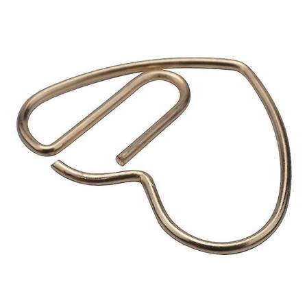 100 kappaletta rakkaus sydämen muotoisia pieniä paperiliittimiä kirjanmerkkiliittimiä toimistoon kouluun kotiin metallipaperiliitin gold