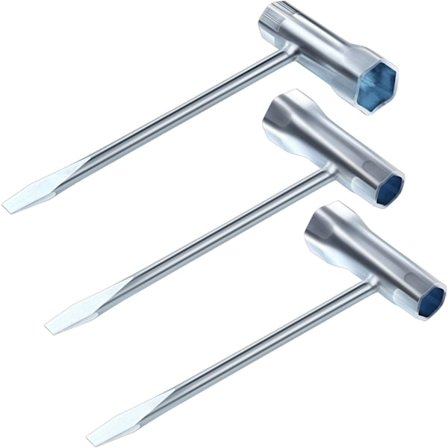 3-pack Motorsågsnyckel Skruvmejselverktyg Ersättning, 13 x 19 mm, ZQKLA