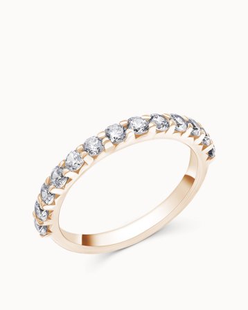 Classic Eternity Ring Lily 18K Rose Gold 3.0mm Natural Diamonds