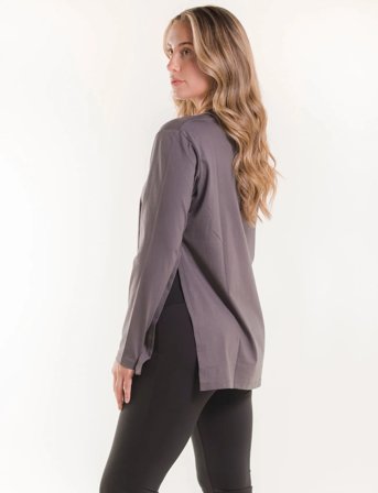 Boob Maternity T-Shirt Long Sleeve - Grey - S
