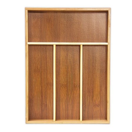 Bestikboks 4 rum bambus