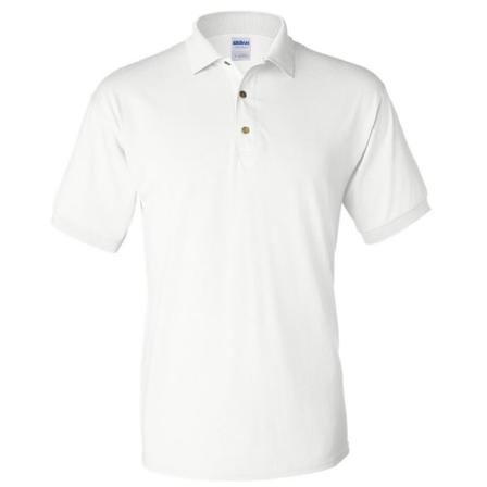 Gildan Adult DryBlend Jersey kortärmad pikétröja 2XL Svart White M