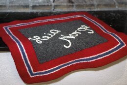 Strikkeoppskrift Tovet sitteunderlag - Viking of Norway