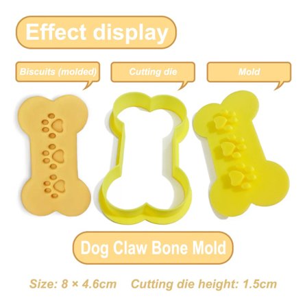 Bluey Bingo Søte Kakeutstikkere Plast 3D Tegneserie Pressbar Kjeksform Kakestempel Kjøkken Baking Konditori Bakeverktøy